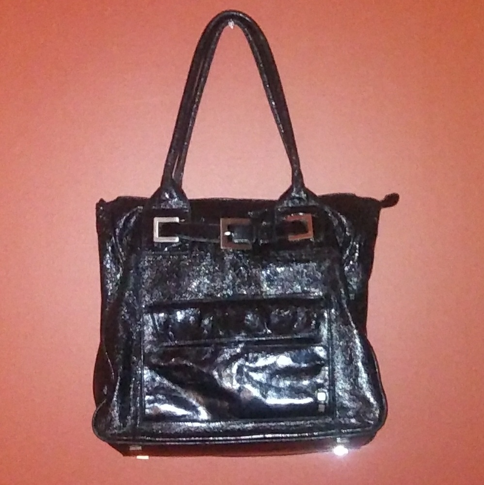 Helen Walsh Black Patent Handbag